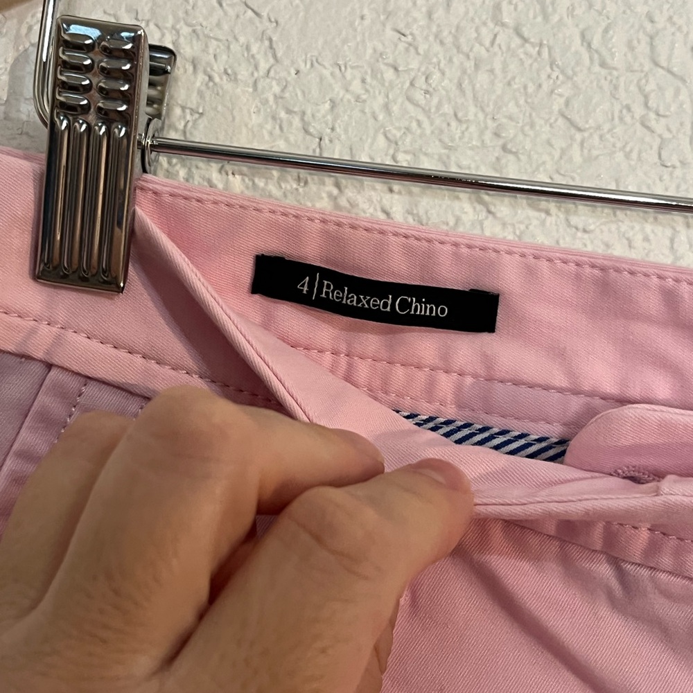 Talbots Relaxed chino straight leg in pink Office Business Casual Career Barbie - Picture 8 of 9